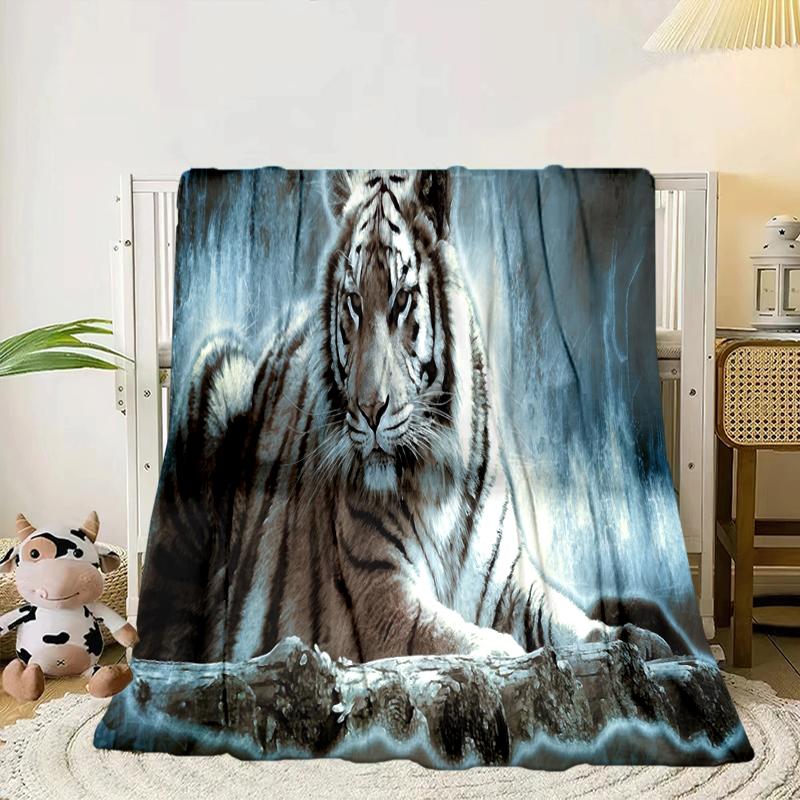 Colorful Tiger Portrait Blanket Flannel Blanket Throw Blanket Sofa Cover Blanket Soft Premium Blanket Picnic Blanket Tv Blanket Gifts