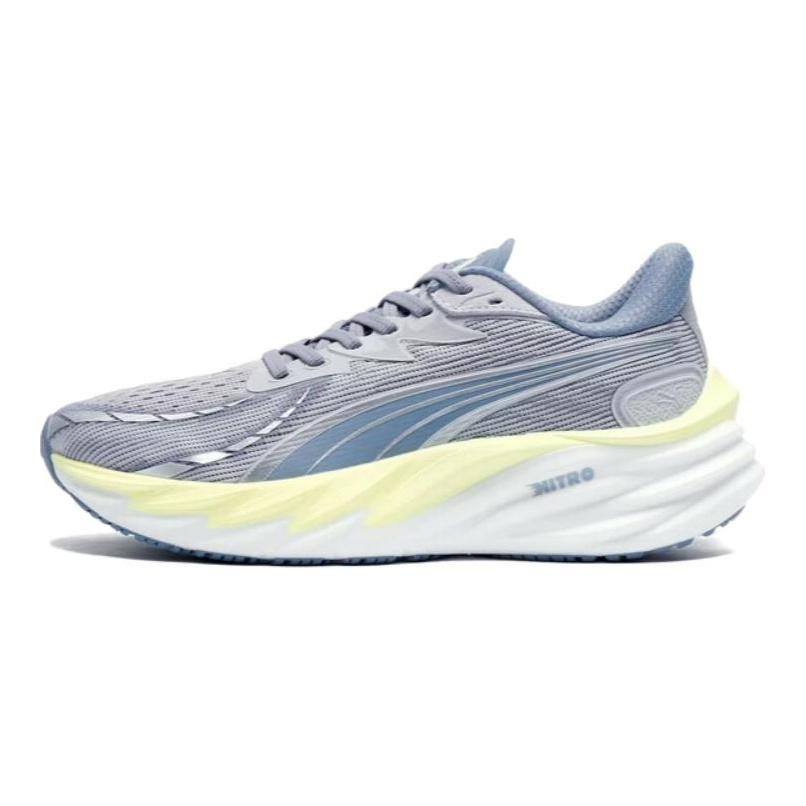 Puma Velocity Nitro 4 Comfortable Versatile Rebound Low-Top Casual Running Shoes Women sneaker Silver Gray 31114117