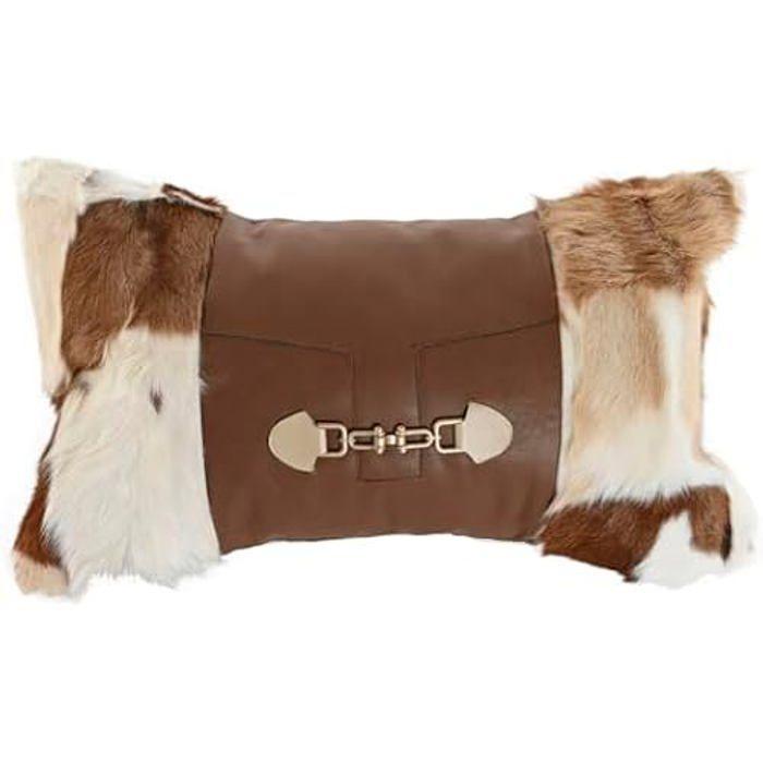 Coussin - HOME ESPRIT - Marron - 50 X 30 Cm - Rectangulaire - Intérieur