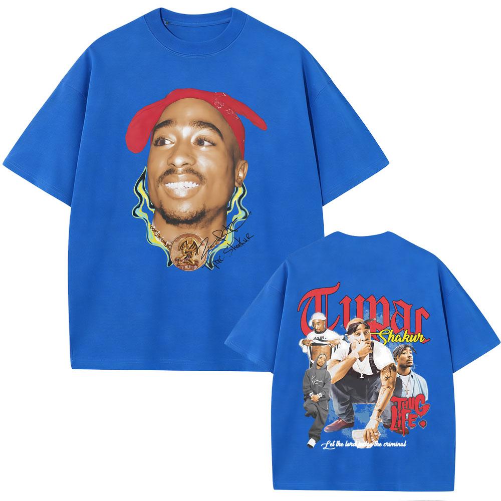 Rapper Tupac 2pac Graphic Tshirt Unisex Women Hip Hop Fashion Vintage T Shirts Casual Oversized T Shirts High Quality Cotton Tops