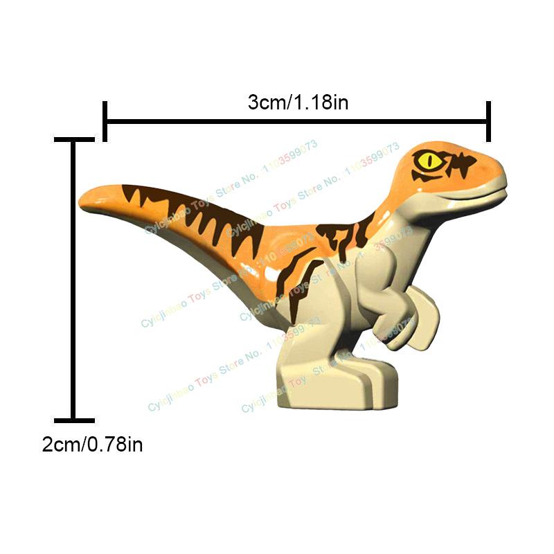 Dinosaur World Chase Tyrannosaurus Rex Triceratops Stegosaurus Action Figures Building Blocks Accessories Toys for Children