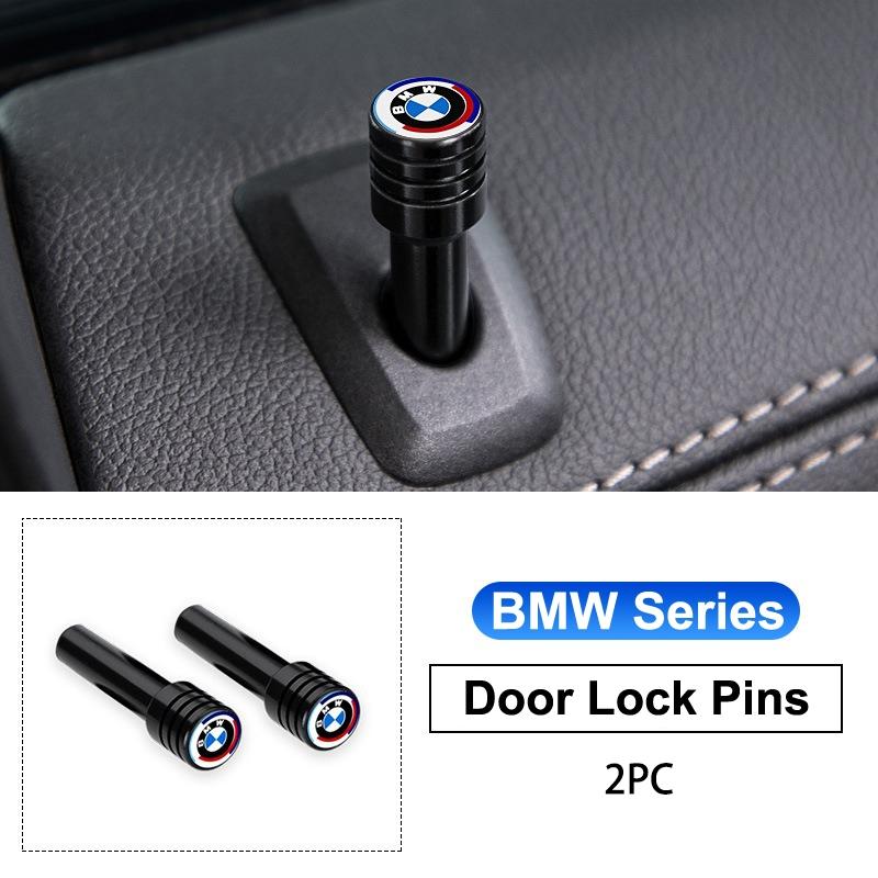 For BMW M X1 X2 X3 X4 X5 X6 X7 G30 G20 G11 G12 2/4pcs Car Door Lock Pin Door Lock Rod Auto Knob Pull Security Insurance Stickers GB2