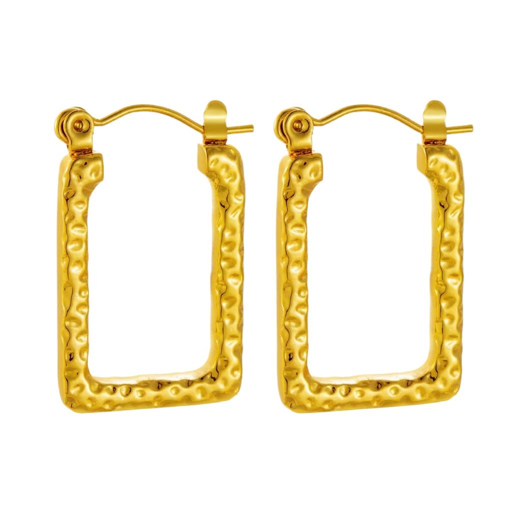 Boucles d'Oreilles en Acier Inoxydable pour Femmes Vintage Luxe Élégant Bijoux en Acier Titane
