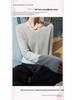 New Seamless Mink Velvet V-Neck Cashmere Sweater for Women - Loose Fit, Solid Color, Short Pullover Knitwear for Autumn and Winter
