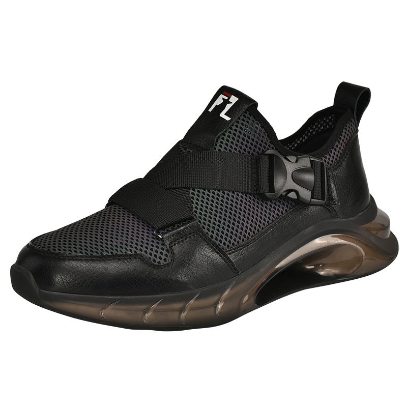 

Модная брендовая мужская повседневная обувь на толстой подошве, мужская походная обувь на открытом воздухе, новые мужские сетчатые туфли, дышащая мужская спортивная обувь 46 чёрный