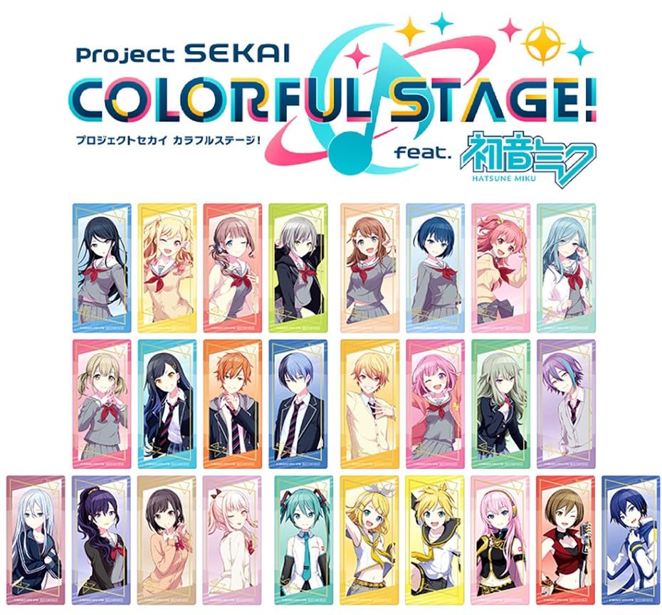 Vivid Bad Squad Clear Bookmark Set of 4 featuring Kohane An Akito and Fumiya Animate Fair Exclusive Bonus Merchandise Sekai Clear Azusawa, Shiraishi,