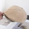 Ladies Corduroy Newsboy Hat Cap Retro Casual Adjustable Flat Cap Outdoor Sun Hat