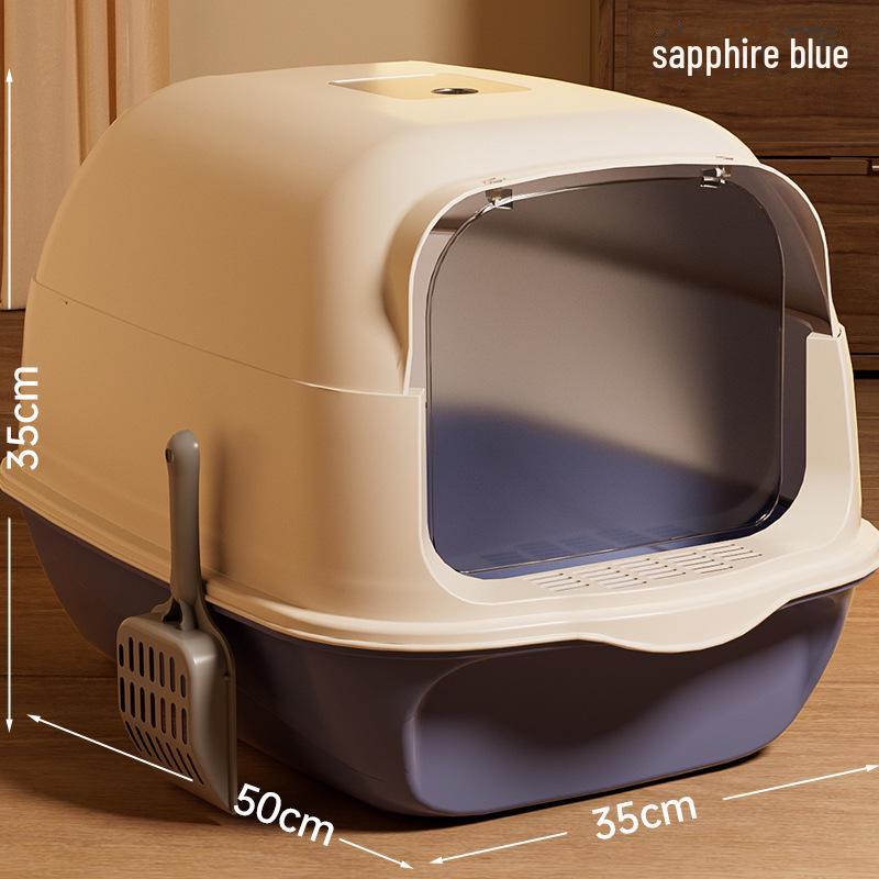 Fully Enclosed XL Odor-Proof Easy-Clean Cat Litter Box