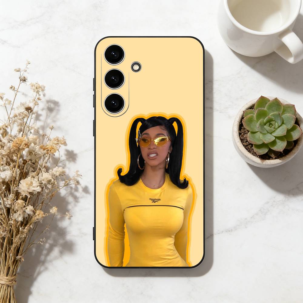 

Номинированный на премию Грэмми рэпер C-Cardi B Чехол для телефона Samsung Galaxy A73,A72,A71,A70,A53,A52,A51,Другие Мягкий черный чехол Samsung a41