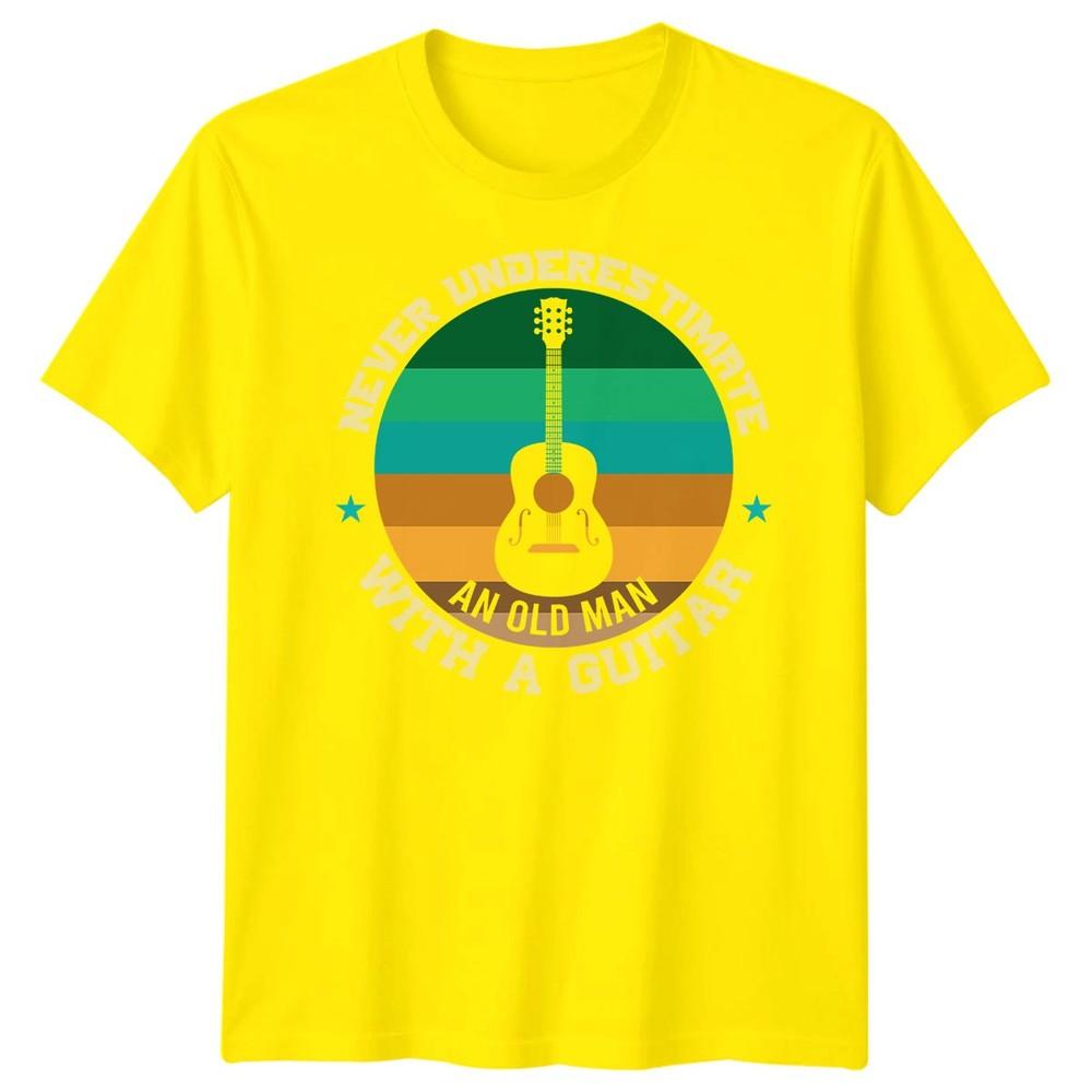 Never Underestimate An Old Unisex With A Guitar Guitarist Hobbies Unisexs Tee