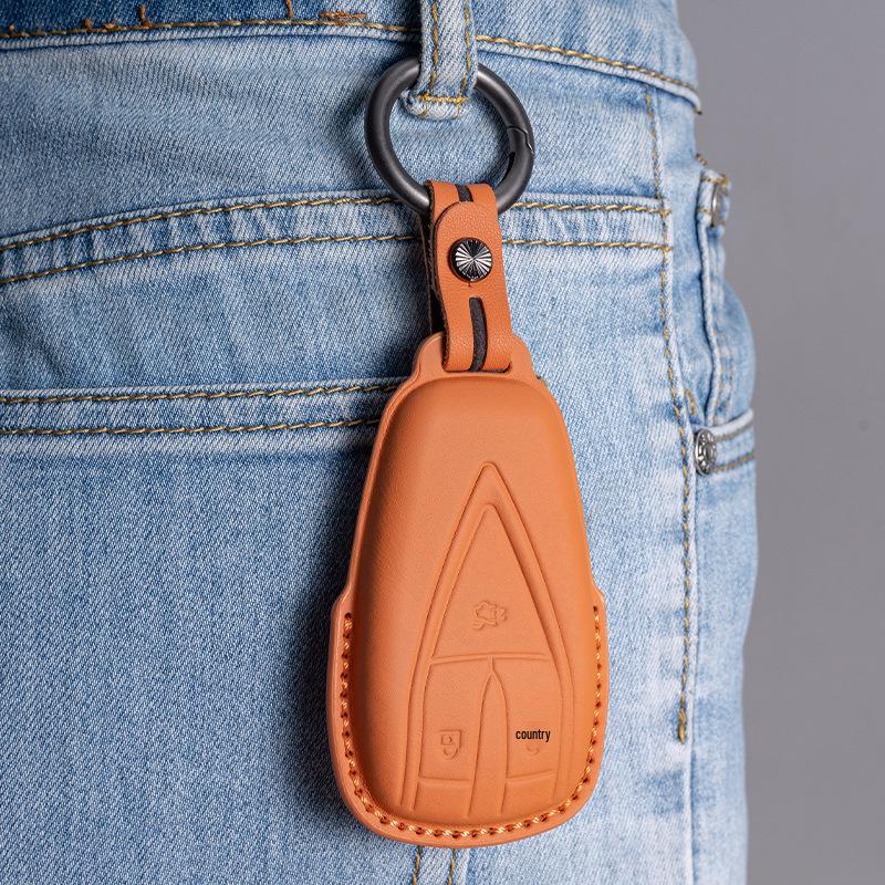 Changan Genuine Leather Key Case for EADO, CS75, CS35, CS55PLUS, Oshan X5/X7, UNI