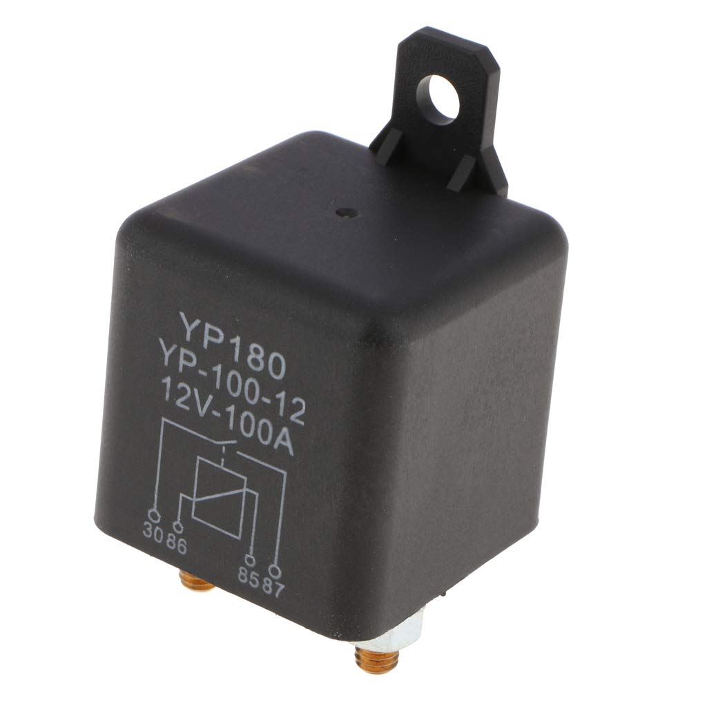 Almencla Car Relay 4 Pin Starter Relay Waterproof 100A