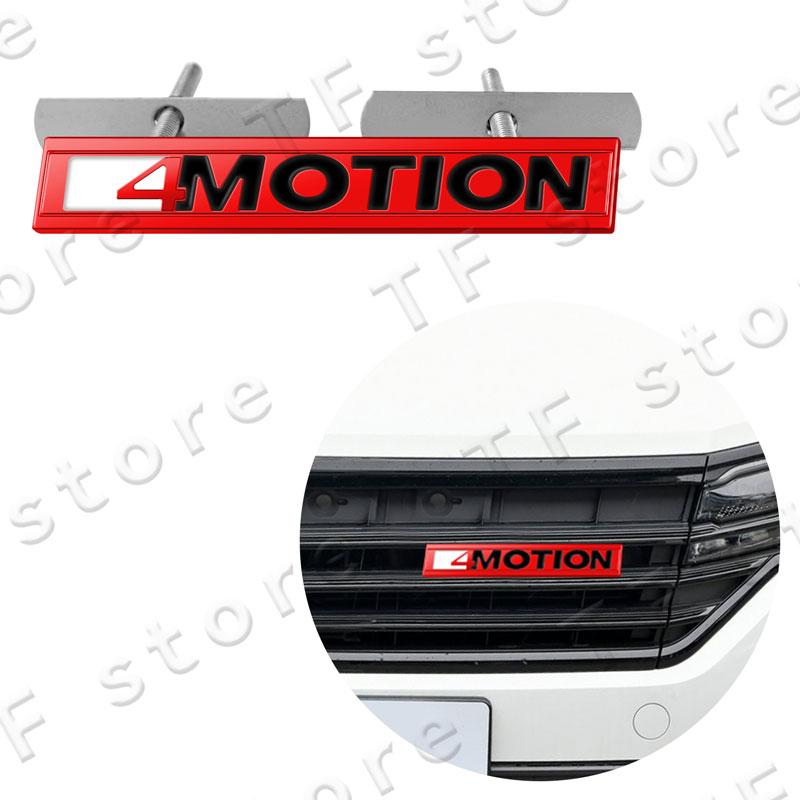 4Motion Emblem Logo Car Front Grille Badge Rear Trunk Sticker For Volkswagen Golf Passat Jetta Tiguan Accessories