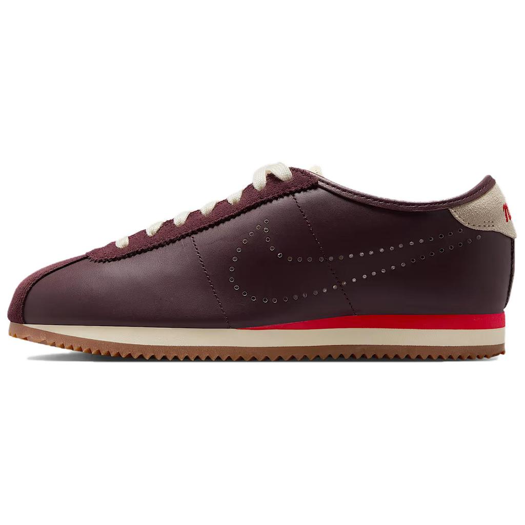 Nike Cortez Slitesterke Lavsko Fritidssko Damesko Burgunder Sneakers HQ1841-601