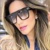 Fashion Oversized Sunglasses Women Men Brand Designer Sunglass UV400 Protection Glasses Vintage Square Eyewear Vintage Shades