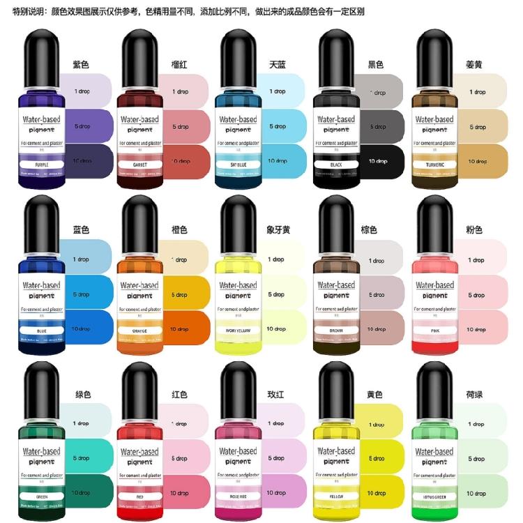 Highly Concentrate Candle Color Dye 30 Color Liquid Oil-Based Candle Dye for Candle Making, 10ml/Bottle
