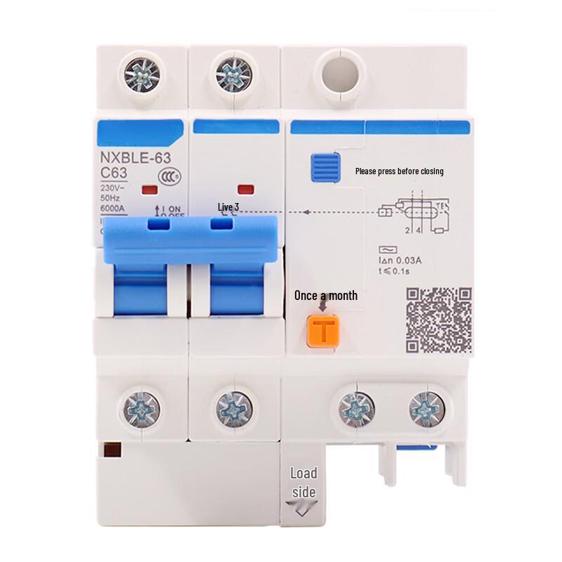 Yu Mao 3-Pole 63A Leakage Protection Circuit Breaker