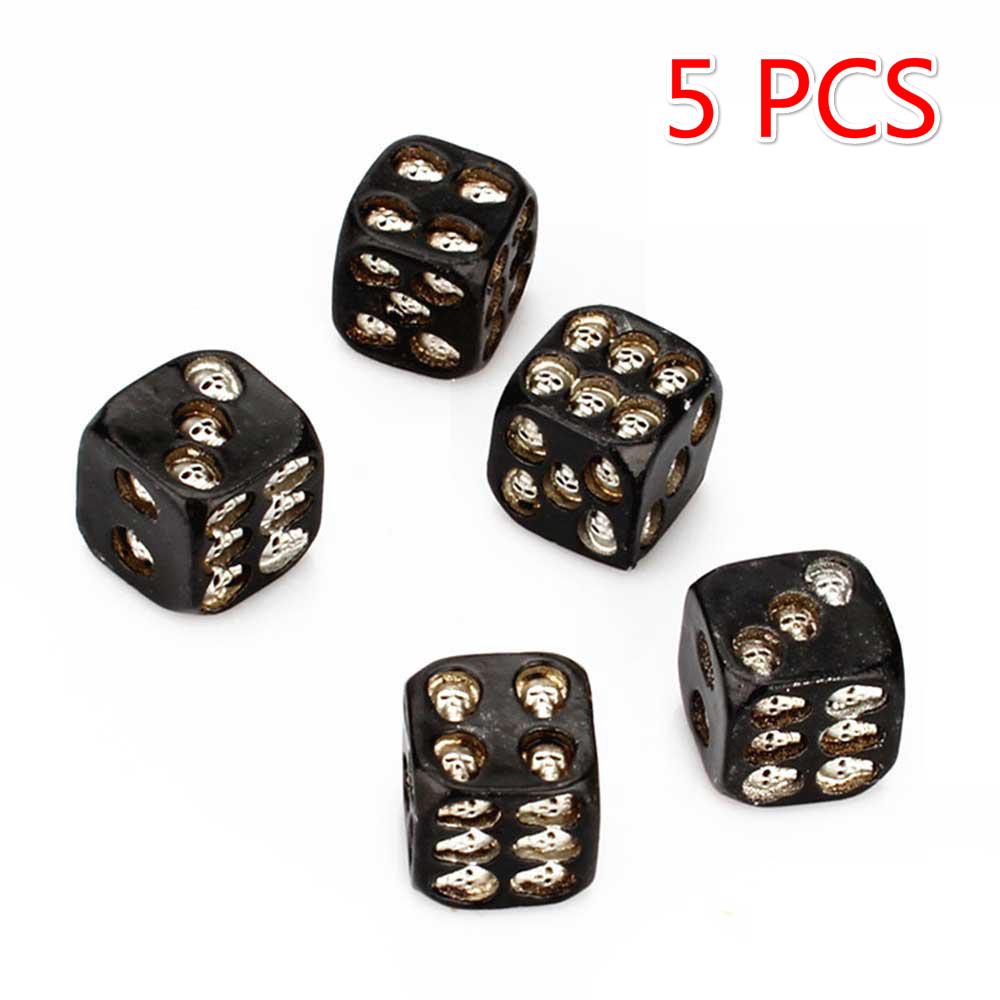 7-tlg. Metall Würfel Set Schädel - Kreative Knochenwürfel Für Rollenspiele