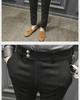 Men's Slim-Fit Nine-Point Suit Trousers - Korean Style for Spring & Autumn
