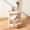 Multilayer Rotating Pen Organizer Clear Compartments Large Desk Cosmetic Storage For Home Office Student Use