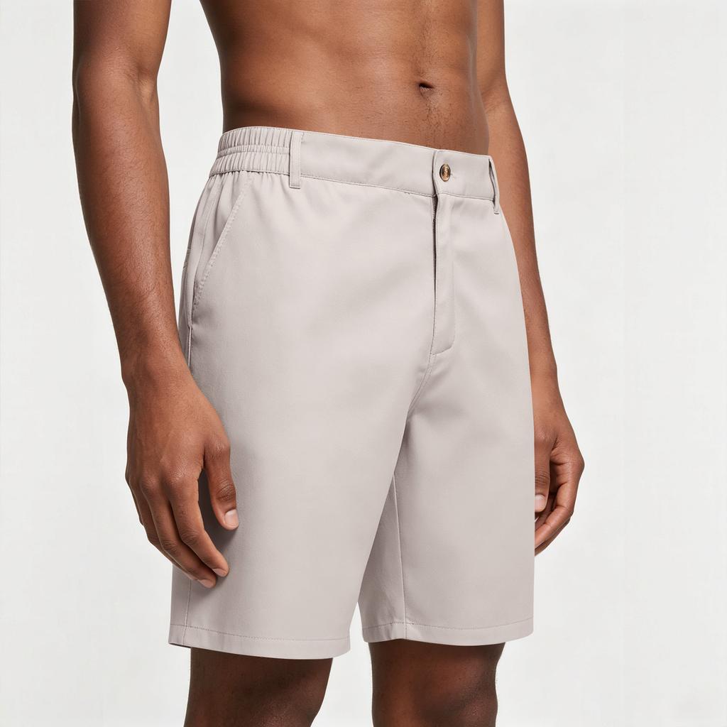 Shorts de Golf d'Été pour Homme à Taille Élastique Casual Sport Entrejambe de Cinq Pouces Tissu Léger Respirant à Séchage Rapide