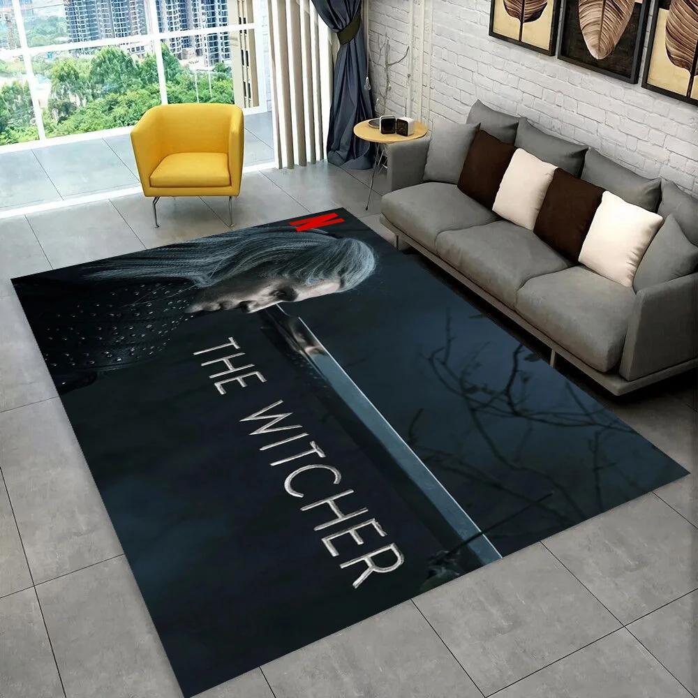 The W-Witcher Game Gamer Anime Area Rug,Carpet Rug for Home Living Room Children's Bedroom Sofa Doormat Decor,Non-slip Floor Mat