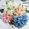 Simulated Heads 7 Multiple Petals Lily Bouquet Artificial Flower For Hoom Decor