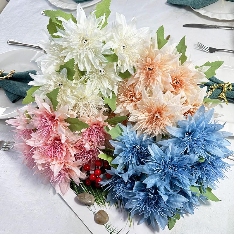 Simulated Heads 7 Multiple Petals Lily Bouquet Artificial Flower For Hoom Decor