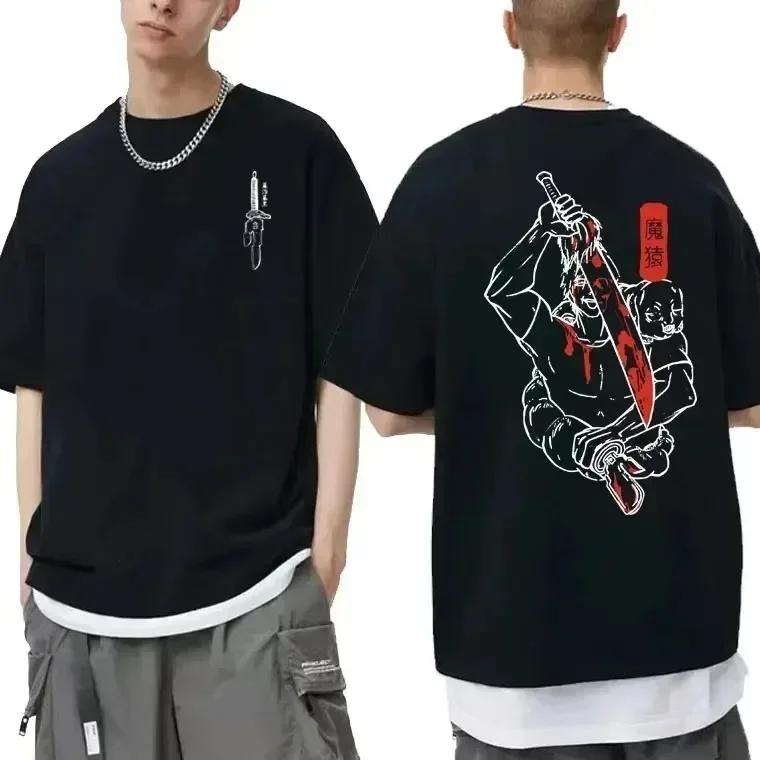 Muži Ženy Japonské Anime Jujutsu Kaisen Fushiguro Toji Grafické Tričko Módní Nadměrná Trička Muž Manga Módní Bavlněný Top