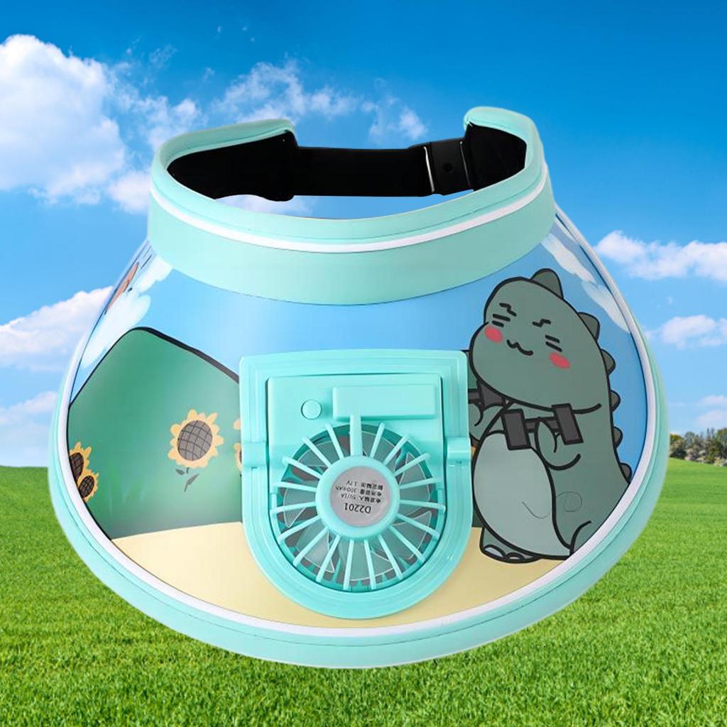 Cooling Fan Hat Kids Summer Fans Adjustable Gears Outdoor Sun Hats Built in Visor