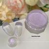 Fairy Manicure: Transparent Nude Highlight Powder with Fine Glitter and Crystal Stone for Special Nail Wear