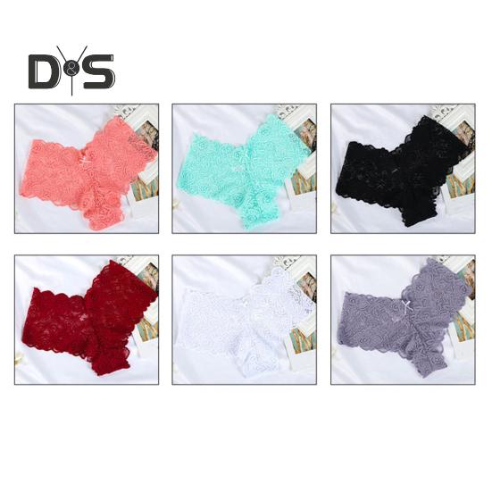 Women's Panties Floral Lace Low Waist Briefs Stretchy Sexy Breathable Underpants for Girls Daily Wear And Sleep