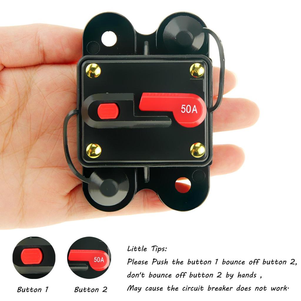 zmart DC12-24V 50A Circuit Breaker