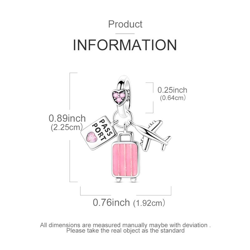 New In Copper Charms Beads Cross Rose Ring Puzzle Pendent Jewelry Fit Original Bracelet For Women Diy Party Gifts