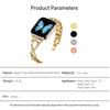 KALEBOL Cross Watch Band for Apple Watch Series 10 Ultra 9 8 7 SE 6 5 4 3 2 1 46mm 49mm 45mm 44mm 42mm Rhinestone Zinc Alloy Wrist Strap