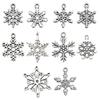 100-teiliges Weihnachts-Tropföl-Legierungs-Schmuckzubehör: Weihnachtsmann, Schneemann, Glocke, Rentier Anhänger für DIY Armbänder.