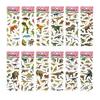 6/12/24pcs Self-adhesive Sticker Realistic Dinosaur Theme DIY Handicrafts Supplies for Journal & Phone Case & Suitcase Decor XJM