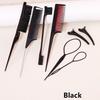 8pcs Hair Styling Comb set - Rake Combs,Rat-Tail Combs,Edge Brushes, Braiding Tools & Duckbill Clips, Special for real hair wigs