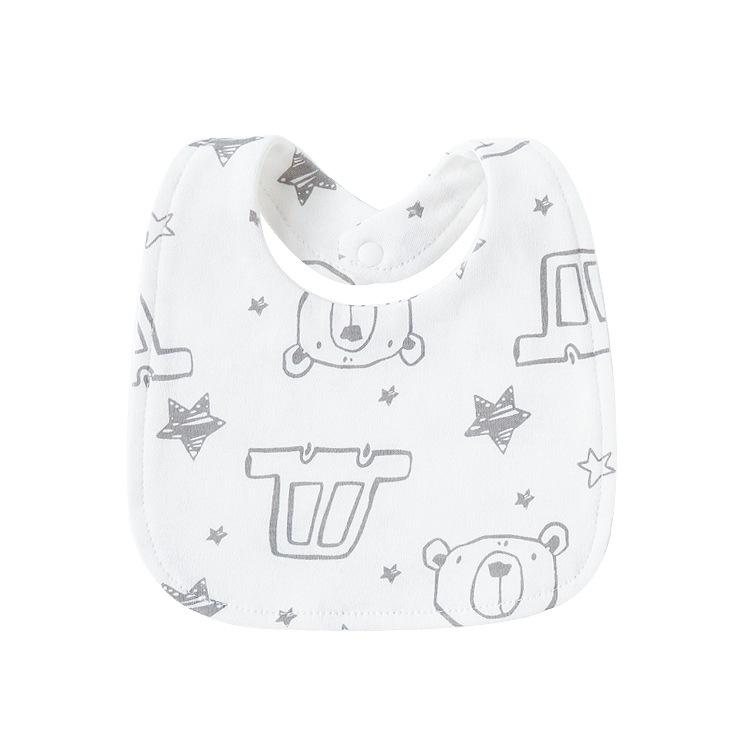 Newborn Baby Bibs Pure Cotton Double Layer Drool Bibs High Absorbency Burp Cloths For Infants Toddlers Soft Skin Friendly