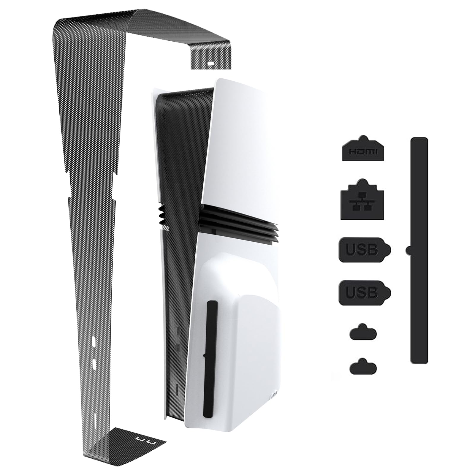 

Dust prevention cover dust catcher for PS5 Pro dustproof 7 caps for included Compatible with PS5 PS5 Compatible with both dust intrusion prevention
