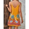 Women's Summer Printed Suspender Short Dress