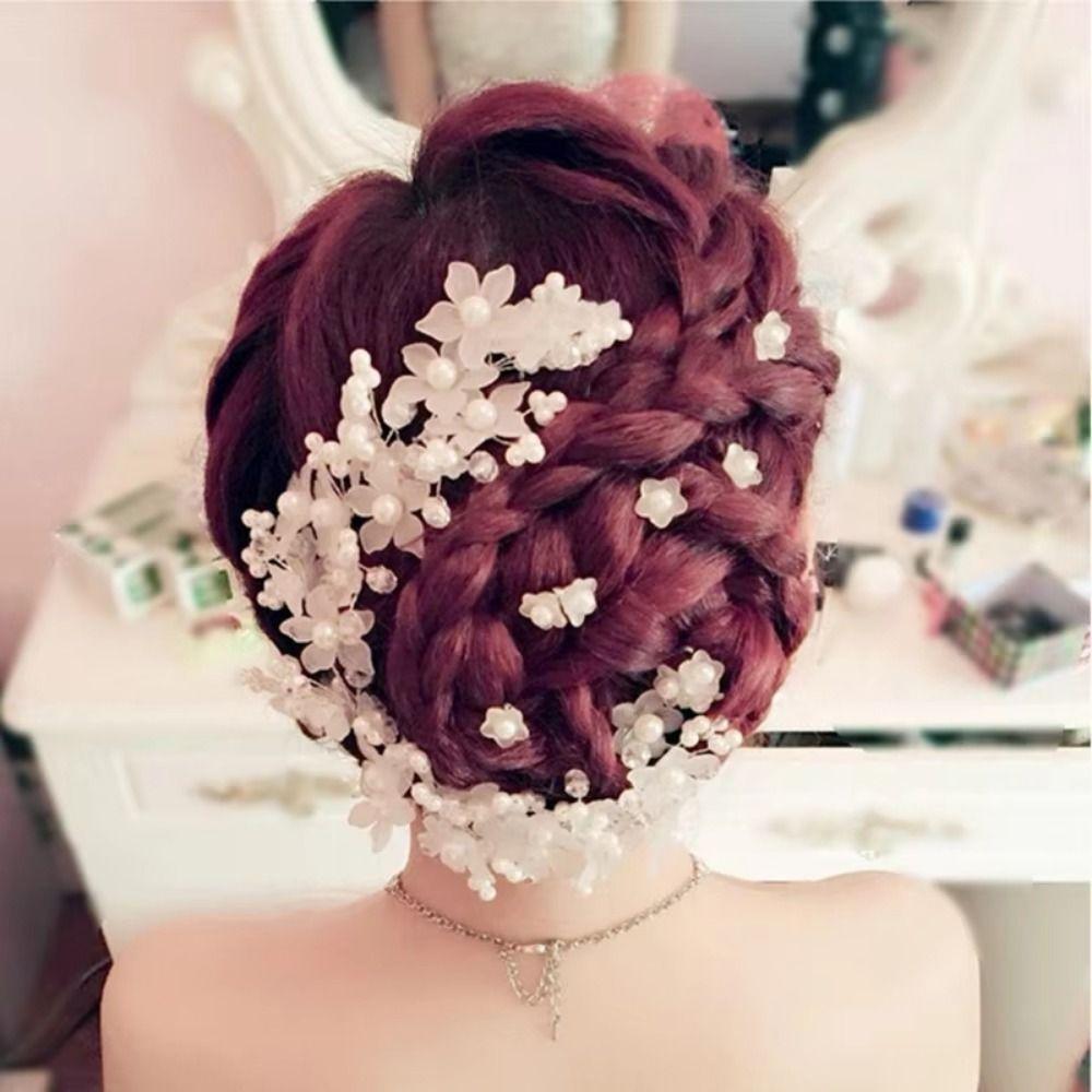 Elegant Bridal Headwear Luxury Flower Barrettes Exquisite Wedding Headdress  Hair Accessories