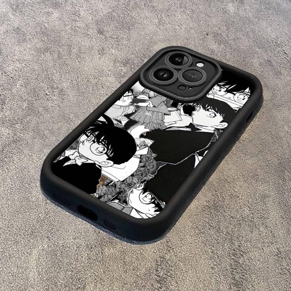 Japan D-Detective Conan Phone Case For IPhone 17 16 15 14 13 12 11 Pro Max 16E Plus INS Soft Cover