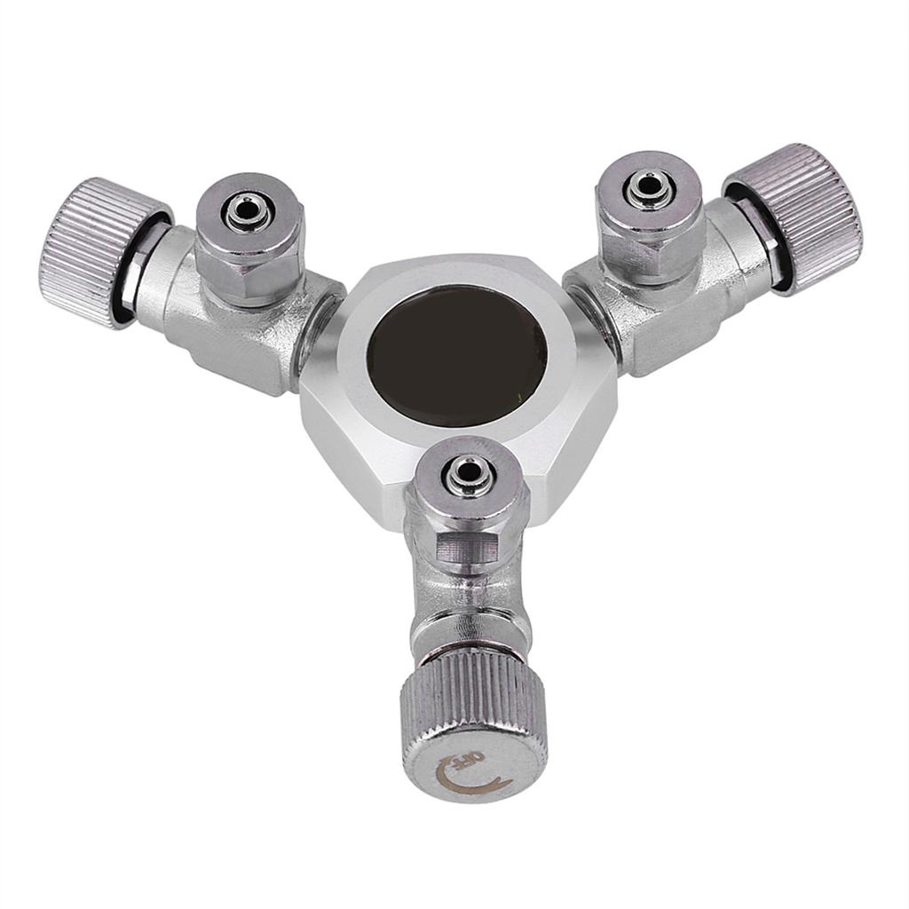 Mehrfachverteiler Aquarium Regler CO2 Splitter Ventil Aquarium (3 Wege)