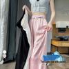 2026 Summer High Waist Jacquard Silk Wide Leg Pants with Sun Protection for Women