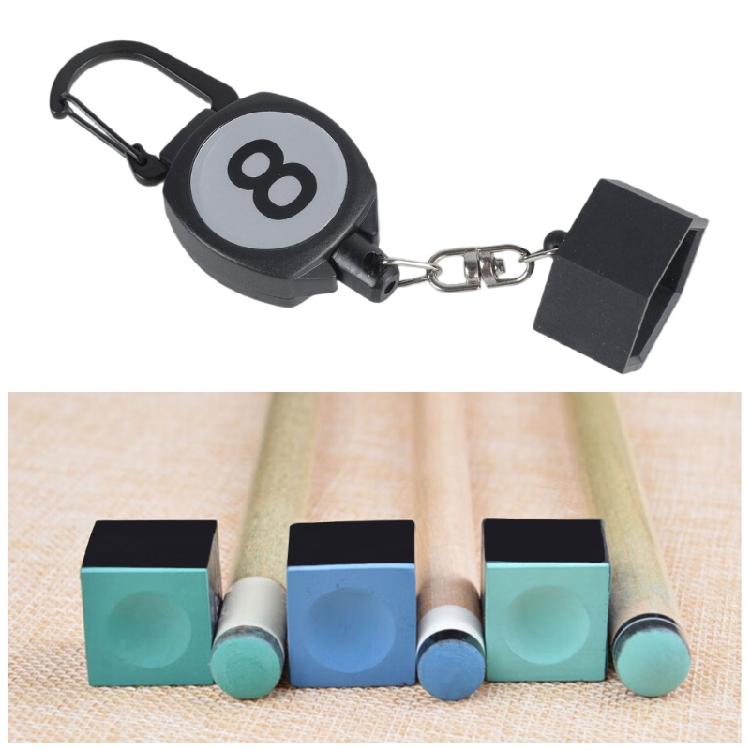 Retractable Billiards Snooker Pool Cue Chalks Holder  Pocket Tool Pool Chalks Holder with Retractable Buckle Enduring