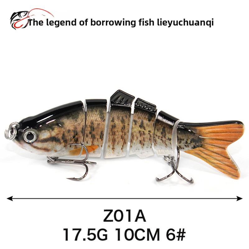Simulated Multi-section Fish 10cm-6-6 Sections Luya Bait, Hard Bait, Fake Bait