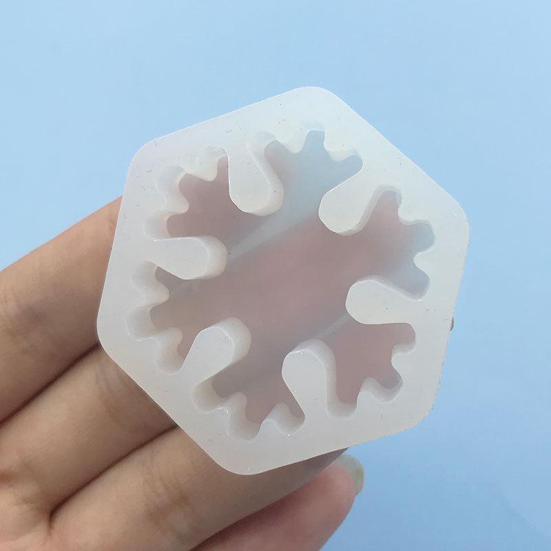 Fondant, Çikolata, Sakız Hamuru ve Fırın Süslemeleri için Kendin Yap Kar Tanesi Silikon Kalıbı