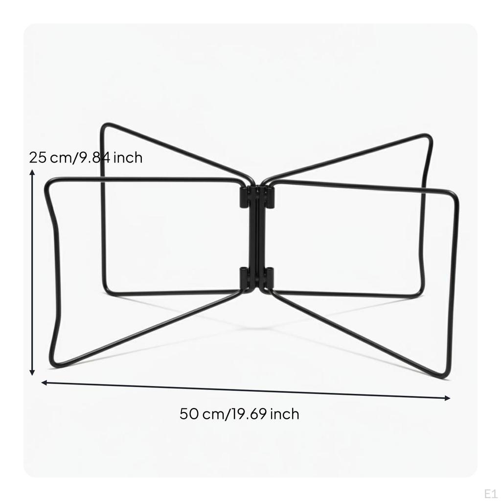 Folding Storage Box Stand Foldable Design Heavy Duty Camp Quick Setup Metal