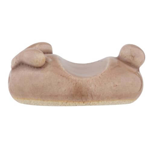 Chopstick rest, approximately 4 x 2.7 cm, Bean Rabbit design, Pink, 23465